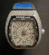 Orologio Elegante con Cristalli – Stile Hip Hop, Movimento al Quarzo "BLUE"